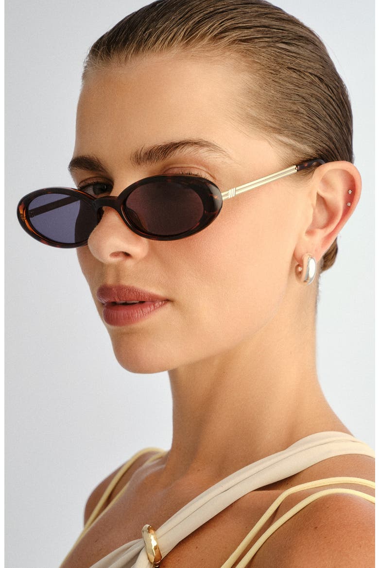 Magnifique 51mm Oval Sunglasses, Alternate, color, DARK TORT