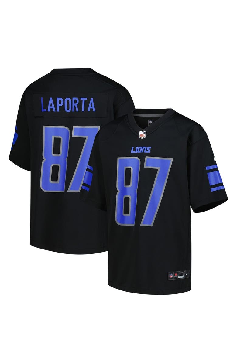 Nike Youth Nike Sam LaPorta Black Detroit Lions Game Jersey, Main, color, Black