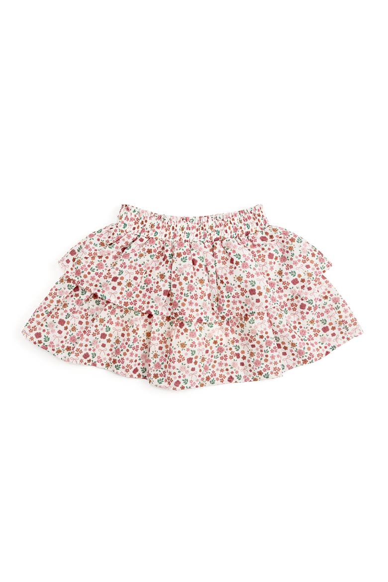 Berry Floral Skort, Main, color, Mauve