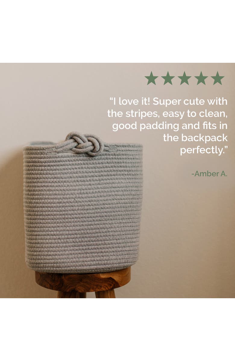 Parker Baby Co. Rope Cube Storage Basket, Alternate, color, Gray