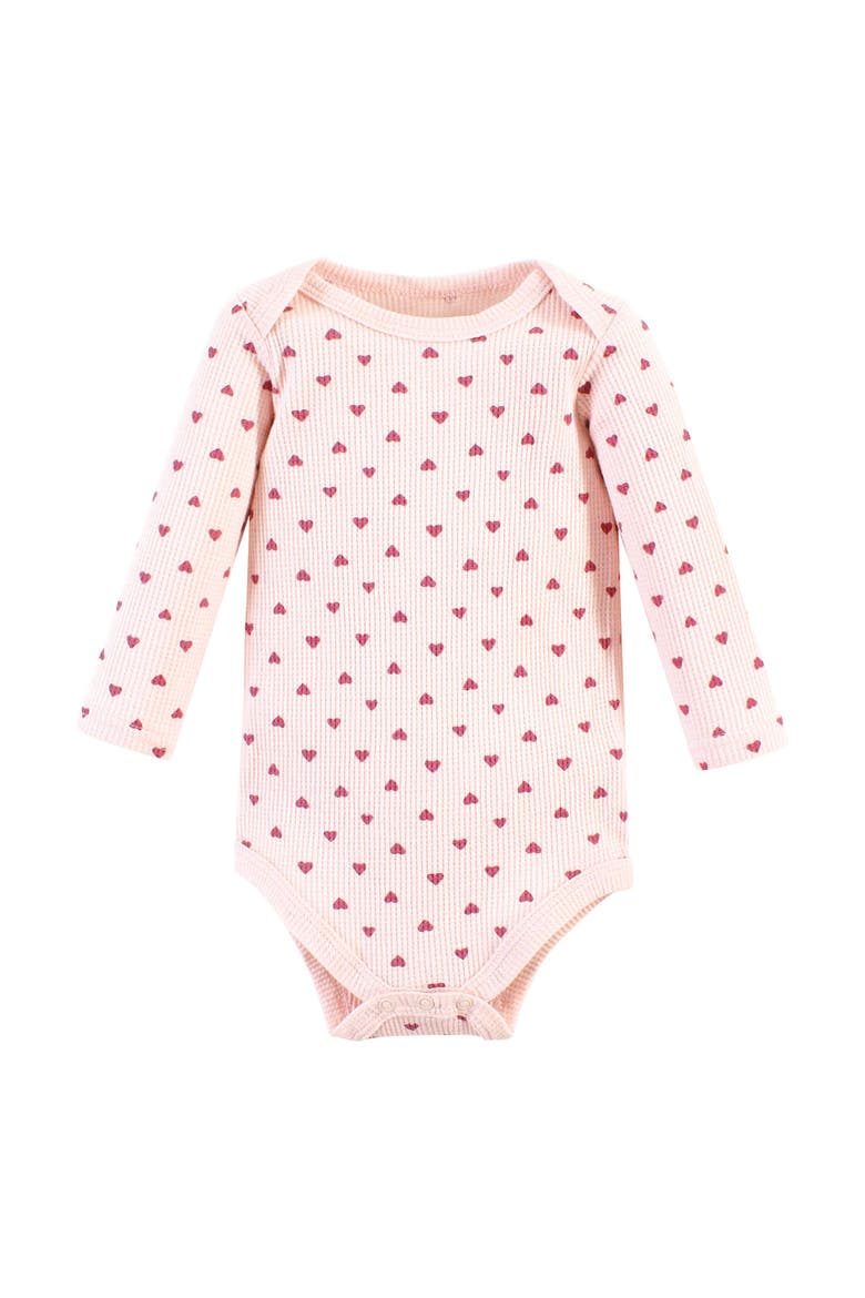 Thermal Long Sleeve Bodysuits, Alternate, color, Creative Rainbows