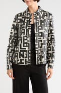Longchamp Logo Print Leather Shirt