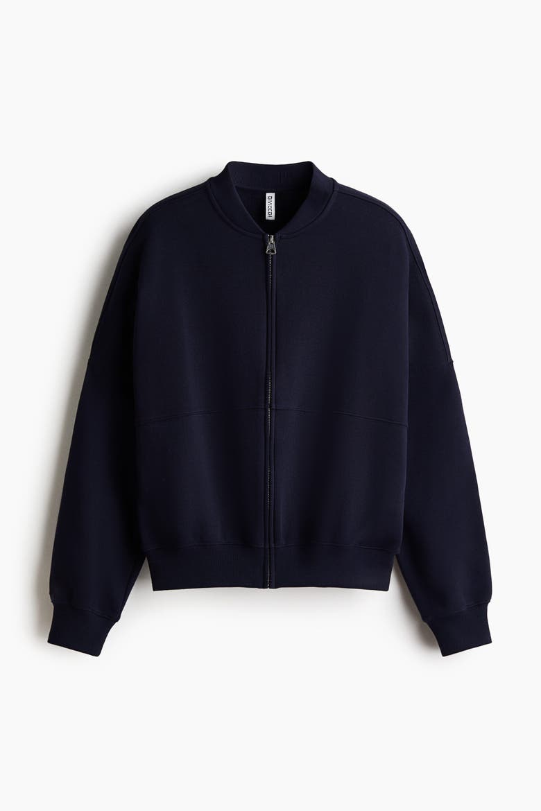 Bomber Jacket, Alternate, color, Navy blue