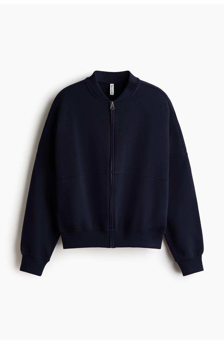 H&M Bomber Jacket, Alternate, color, Navy Blue