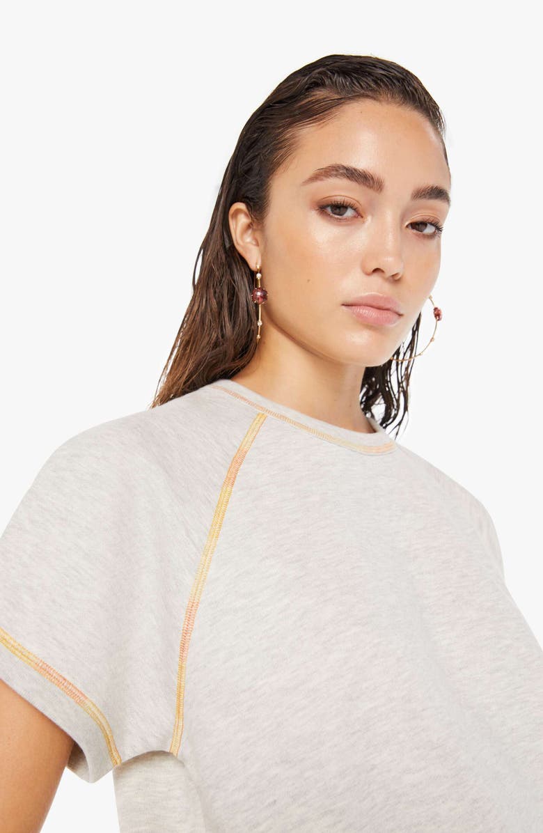 MOTHER The Tucked Away Contrast Stitch T-Shirt, Alternate, color, 