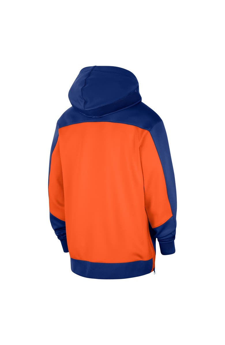Nike Men's Nike Blue New York Knicks Authentic On-Court Showtime Performance Full-Zip Hoodie, Alternate, color, Blue