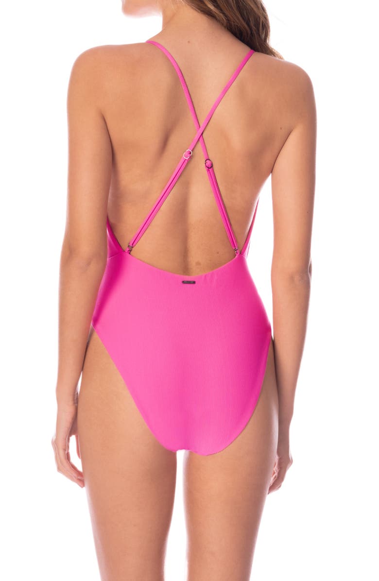 Maaji Radiant Pink Safri One-Piece Swimsuit, Alternate, color, 