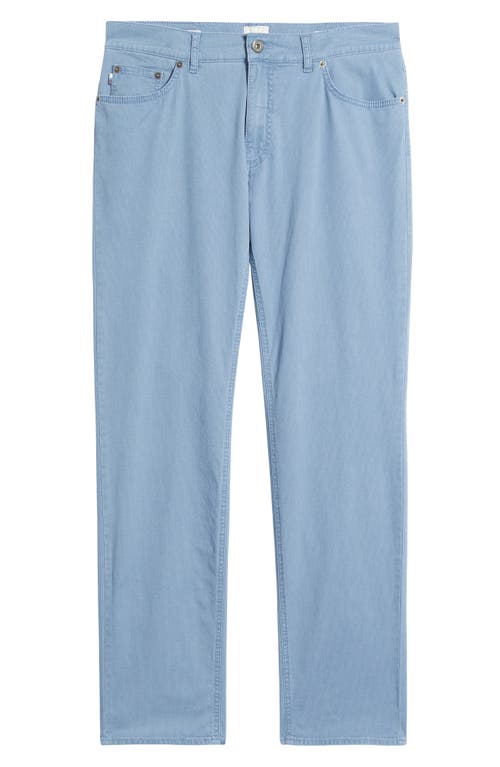 Brax Cooper Fusion Flex Microprint Regular Fit Straight Leg Pants In Blue