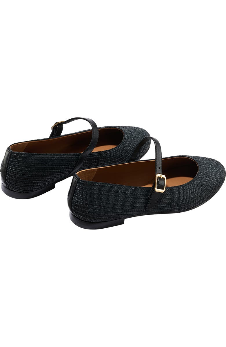 MARGAUX The Demi Jane Flat, Alternate, color, Black Raffia