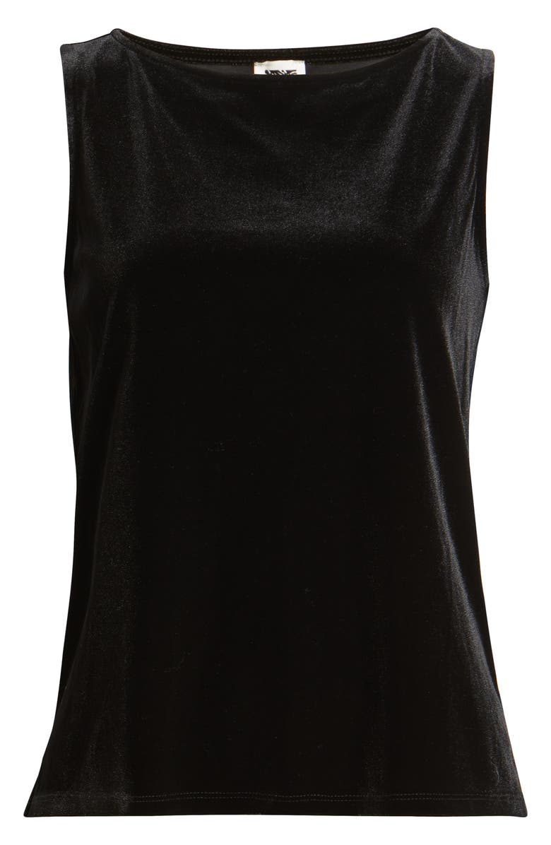 Anne Klein Boat Neck Shell, Alternate, color, Anne Black