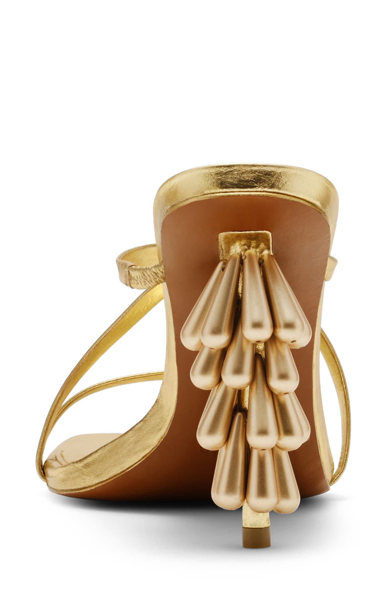Sage Leather Sandal, Alternate, color, BRASS