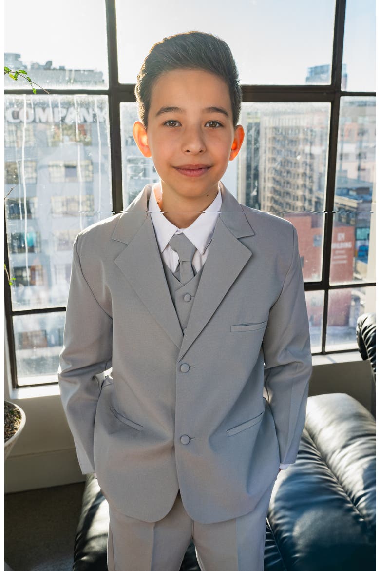 Kids' Joey 5-Piece Suit, Alternate, color, Light Grey