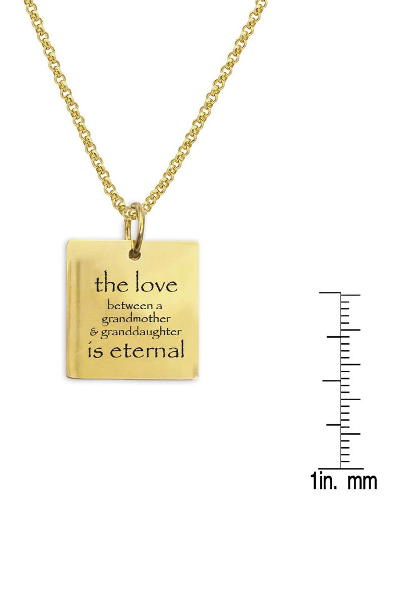 Grandmother & Granddaughter Pendant Necklace, Alternate, color, GOLD