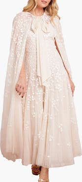 Needle & Thread Scatter Blossom Hooded Long Cape