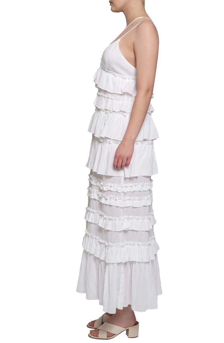 Know One Cares Tiered Ruffle Maxi Dress, Alternate, color, 