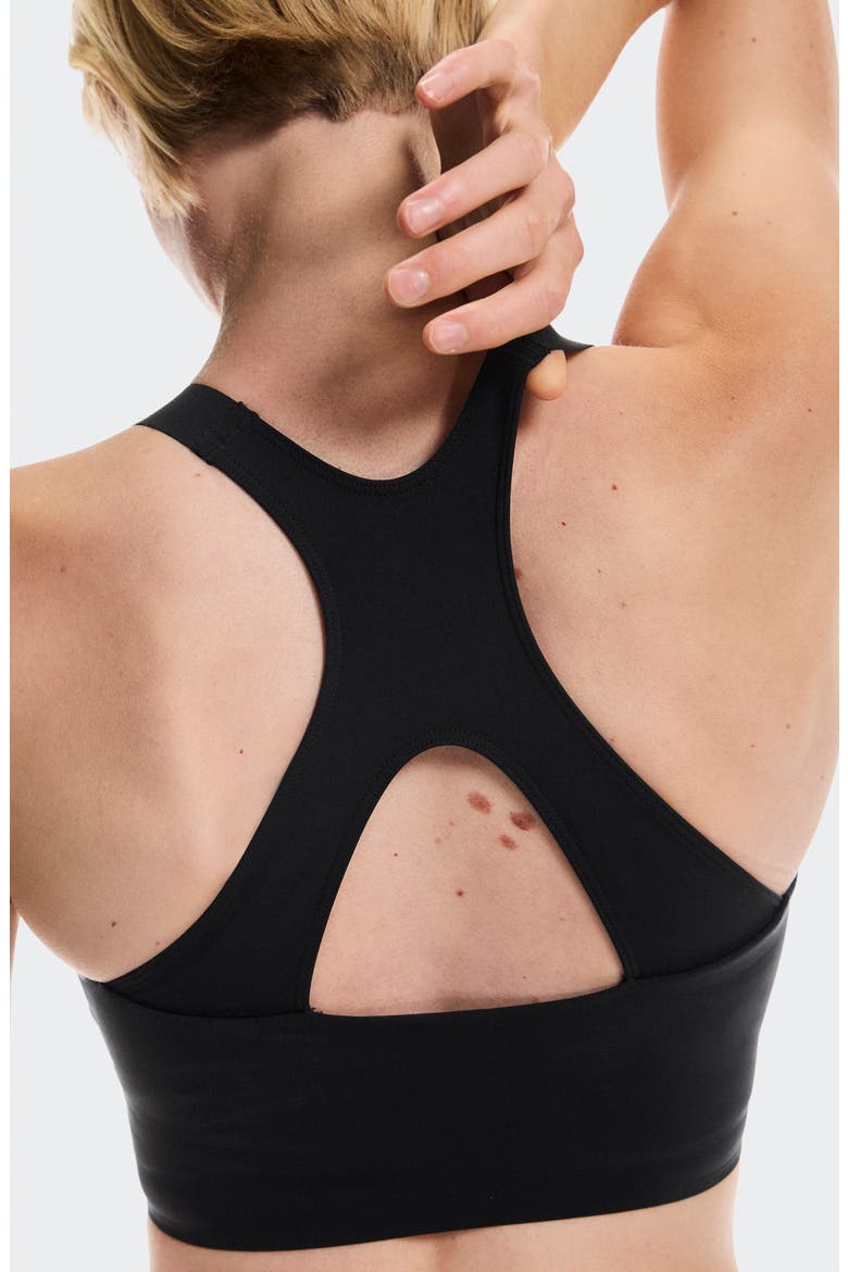 Performance Crop Sports Bra, Alternate, color, BLACK