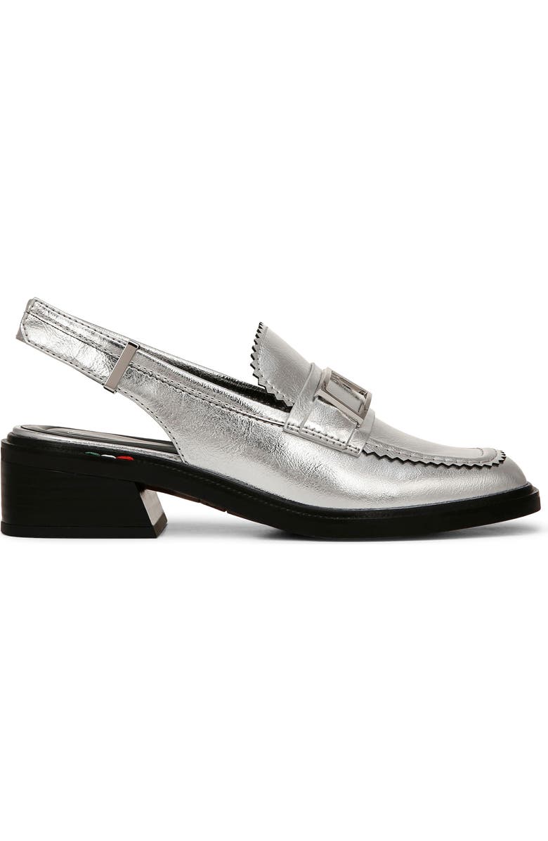 SARTO by Franco Sarto Gianna Slingback Loafer, Alternate, color, Silver