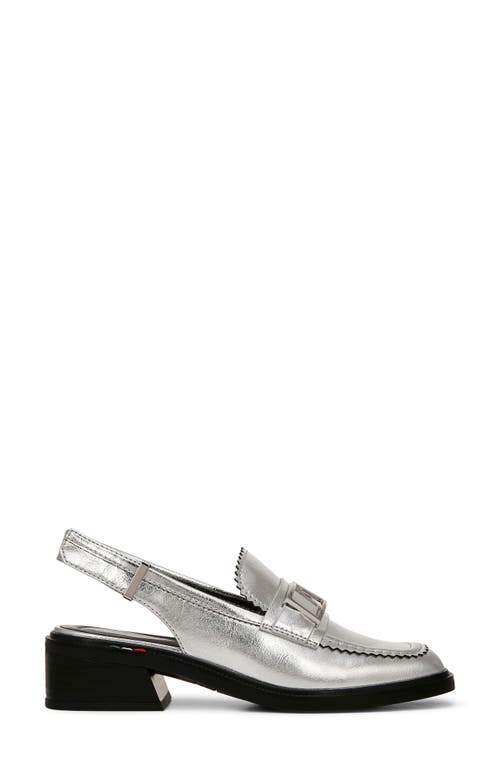 Sarto By Franco Sarto Gianna Slingback Loafer In Silver
