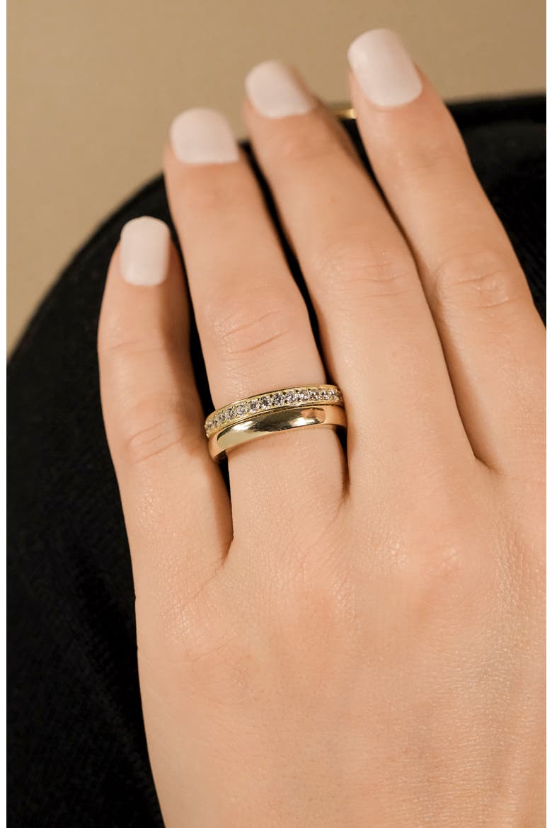 Jackie Cubic Zirconia Stack Ring, Alternate, color, GOLD