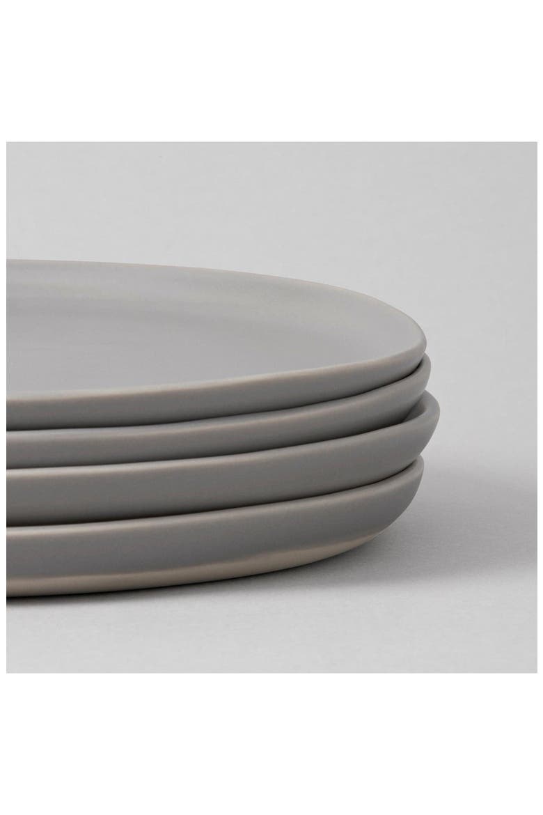 The Salad Set of 4 Plates, Alternate, color, DOVE GREY