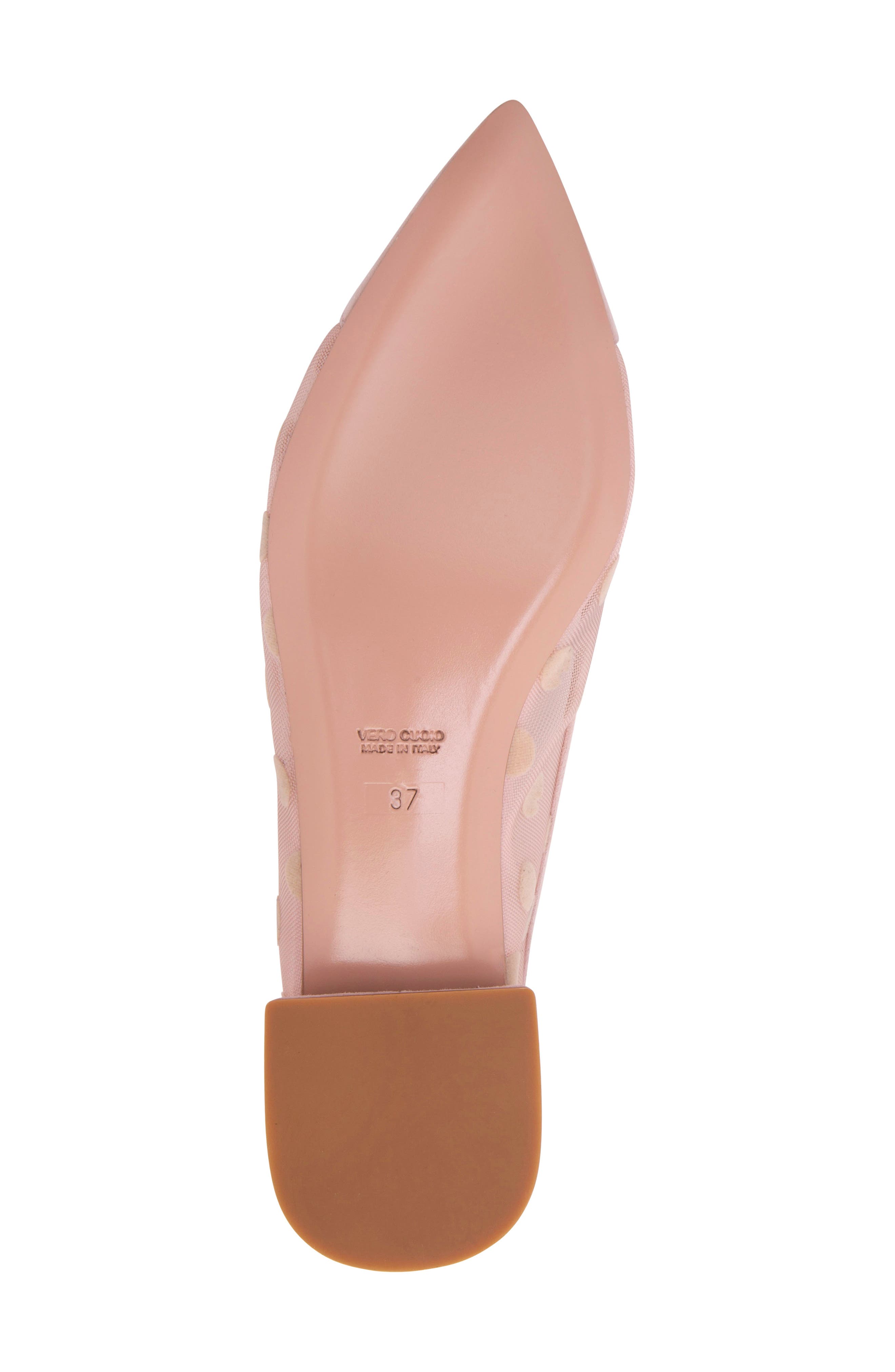 Blake Pointed Cap Toe Flat, Alternate, color, LIGHT PINK