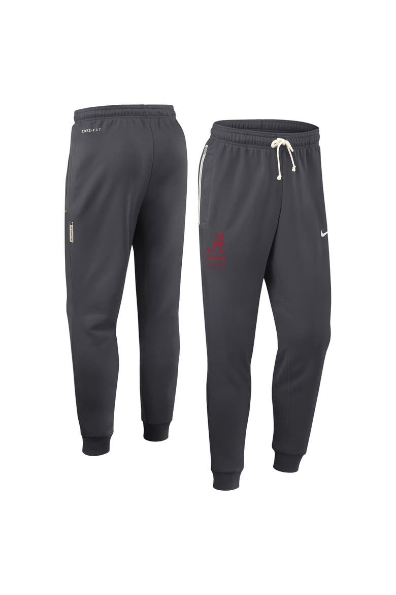 Men's Nike Anthracite Alabama Crimson Tide 2026 Sideline Standard Issue Dri-FIT Taper Pants, Main, color, Anthracite