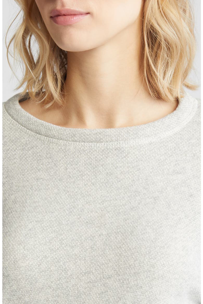Cotton Crewneck Sweatshirt, Alternate, color, GRAY