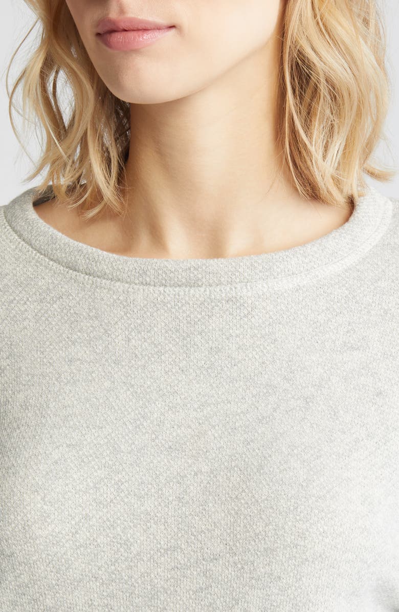 Loveappella Cotton Crewneck Sweatshirt, Alternate, color, Gray