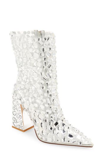 AZALEA WANG AZALEA WANG AGAVE EMBELLISHED POINTED TOE BOOTIE 