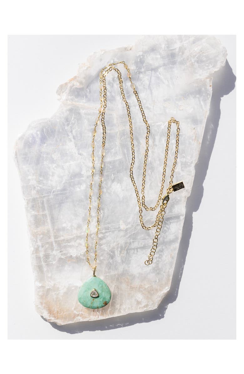 NATIVE GEM Amulet Turquoise Necklace, Alternate, color, Turquoise/Aqua