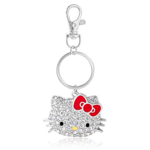 Pave Crystal Bling Travel Keychain
