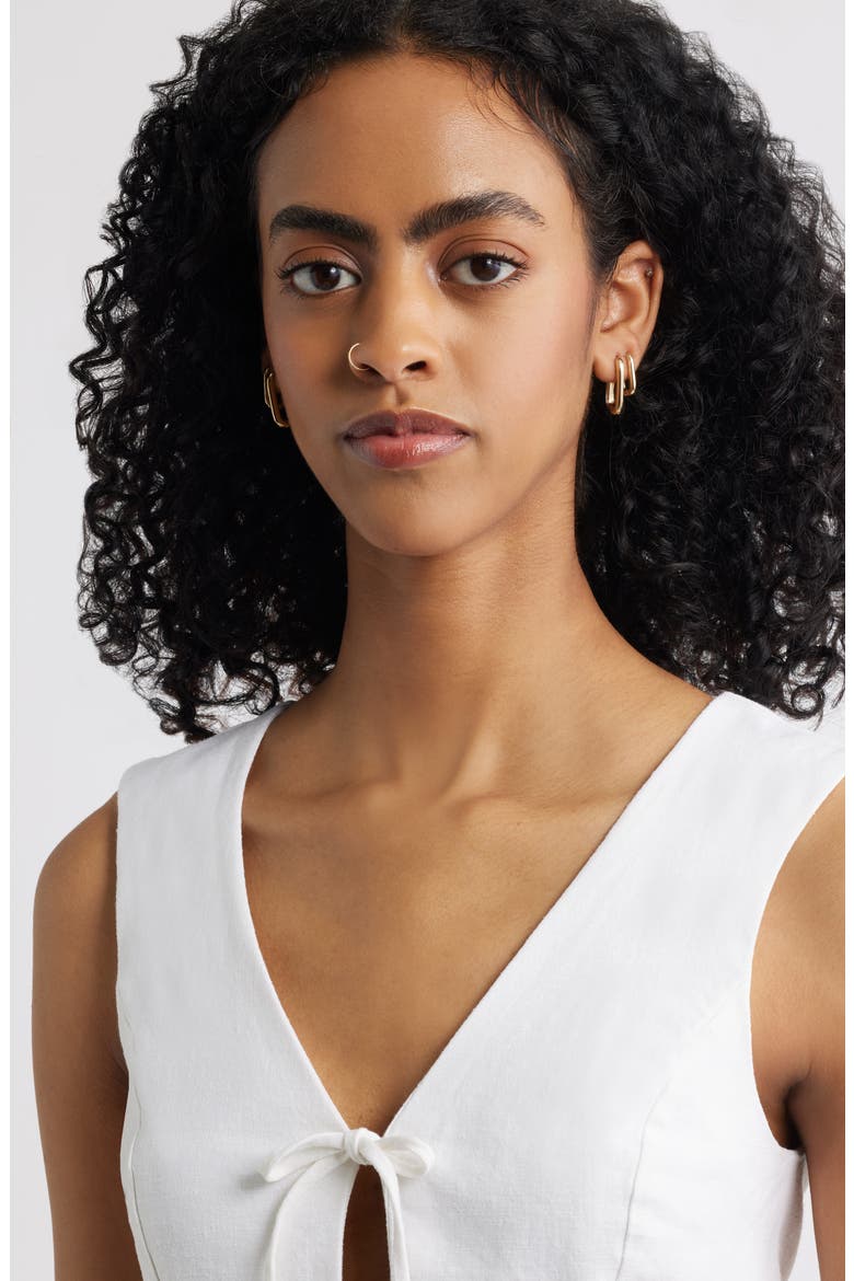 Set of 2 Oval Hoop Earrings, Alternate, color, CLEAR- GOLD