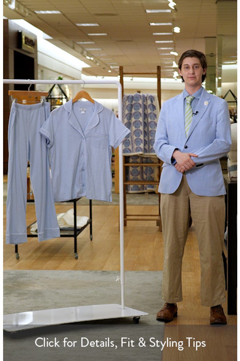 Classic Lightweight Pima Cotton Crop Pajamas video