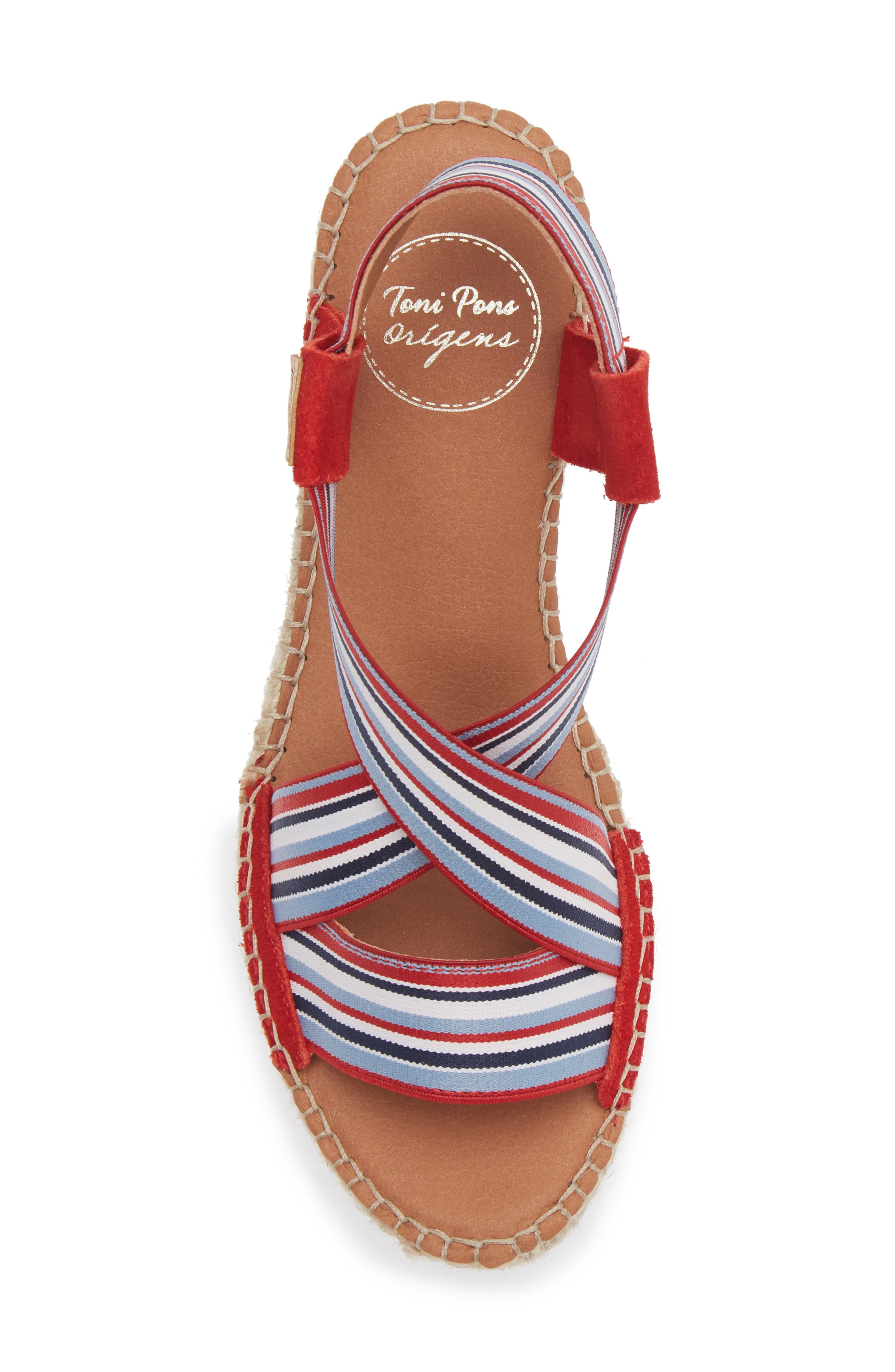 Tina Espadrille Wedge Sandal, Alternate, color, MARINER