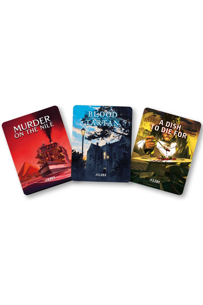 Alibi 3 Intricate Mysteries Party Game, Alternate, color, Multicolored