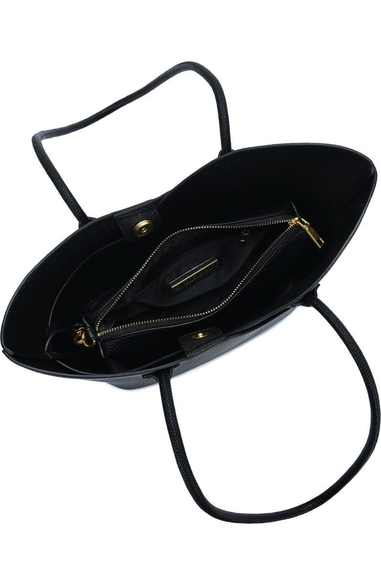 Antik Kraft Shoulder Tote Bag with Removable Pouch, Alternate, color, Black