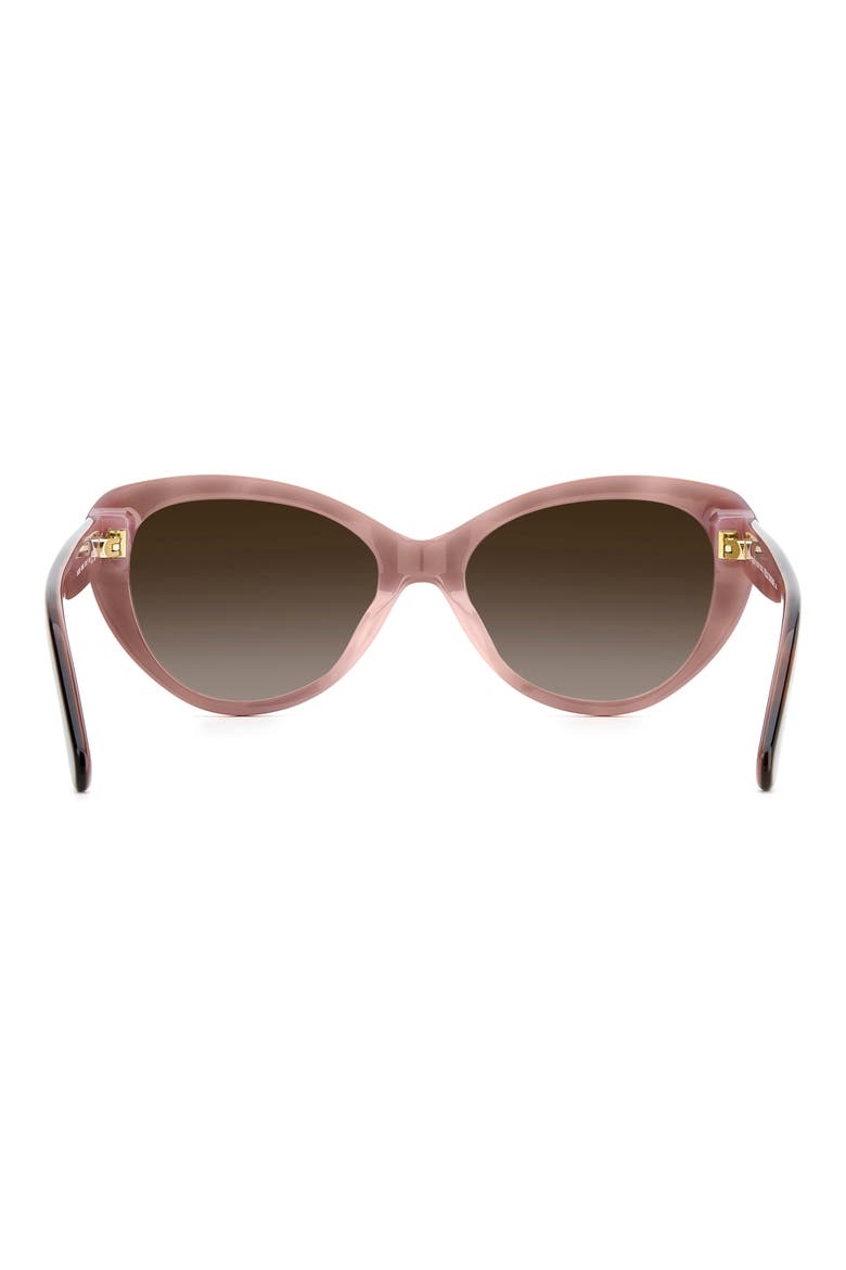 55mm josi cat eye sunglasses, Alternate, color, HAVANA