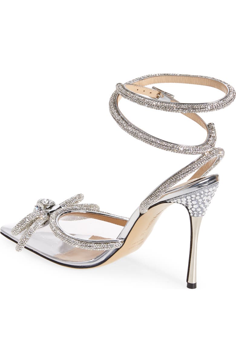 Mach & Mach Double Crystal Bow PVC Pump, Alternate, color,