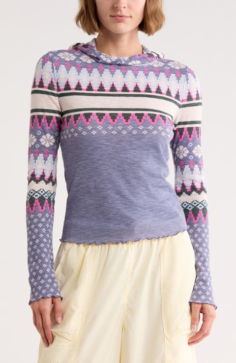 FP Movement Breathe Easy Placed Print Cotton Blend Hoodie