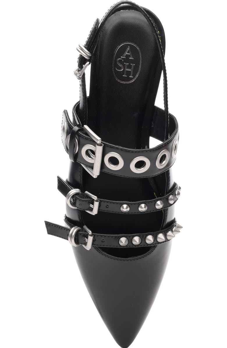 Ash Blondie Studded Slingback Flat, Alternate, color,