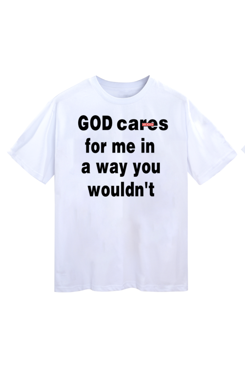God Cares Tee, Main, color, White