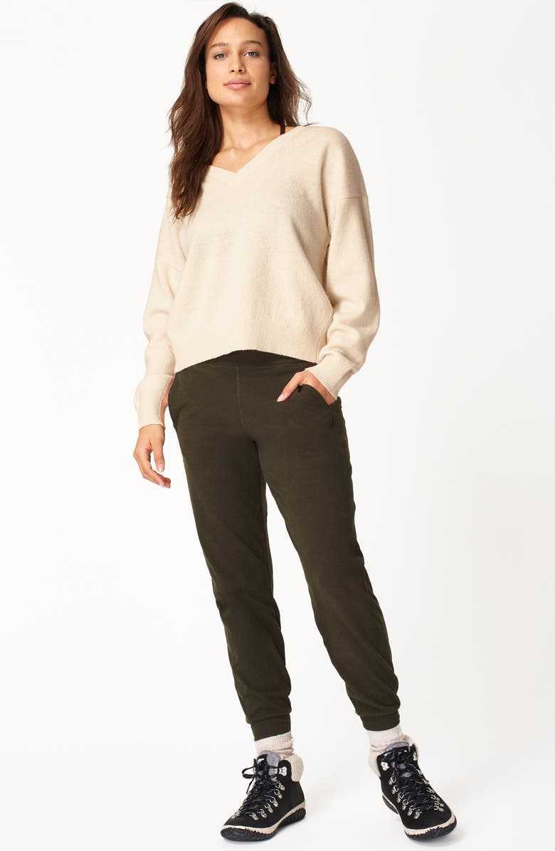 Sweaty Betty Recline Wool V-Neck Sweater, Alternate, color,