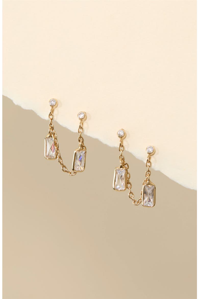 Suzie Drop Earrings, Alternate, color, GOLD