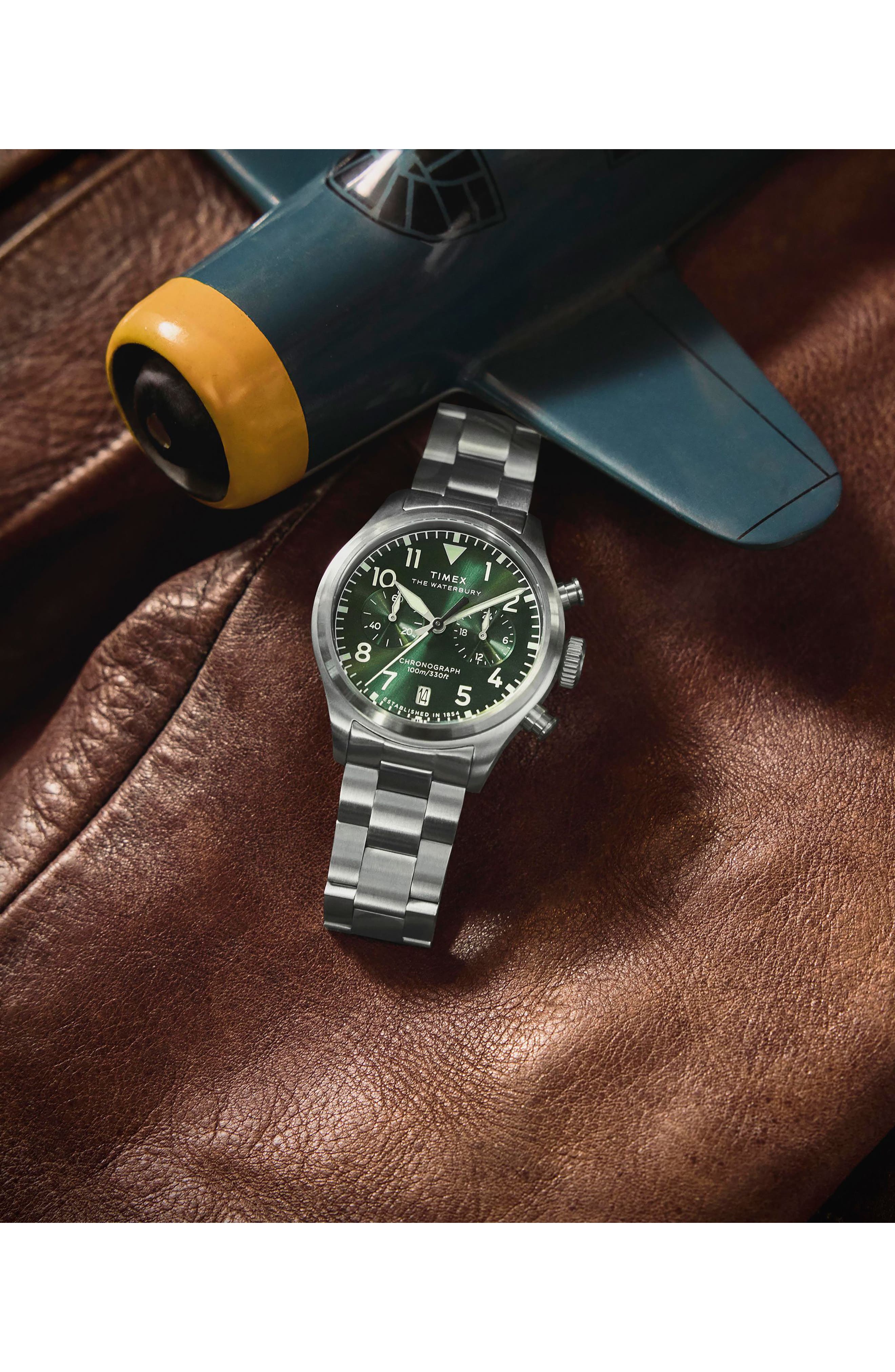 Waterbury Ace Chronograph Leather Strap Watch, 41mm (Men) | Nordstrom