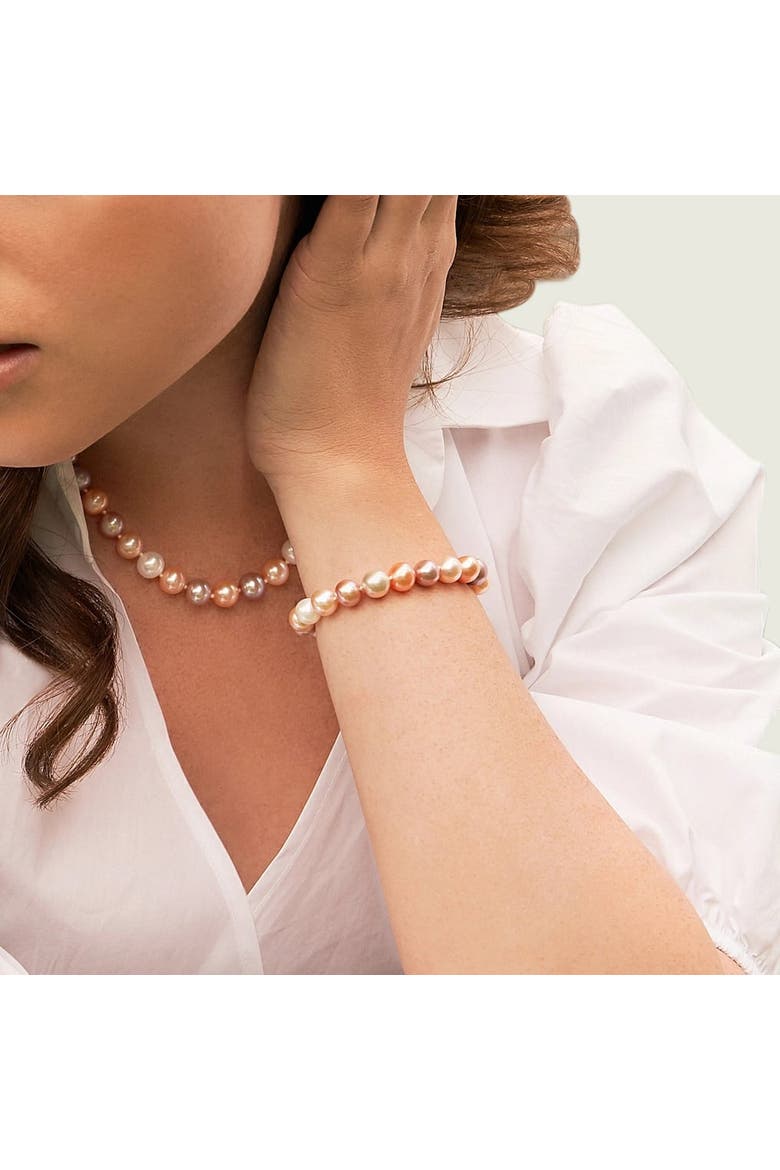 8.0-8.5mm Multicolor Freshwater Pearl Bracelet - AAA Quality, Alternate, color, Multicolor Pearls