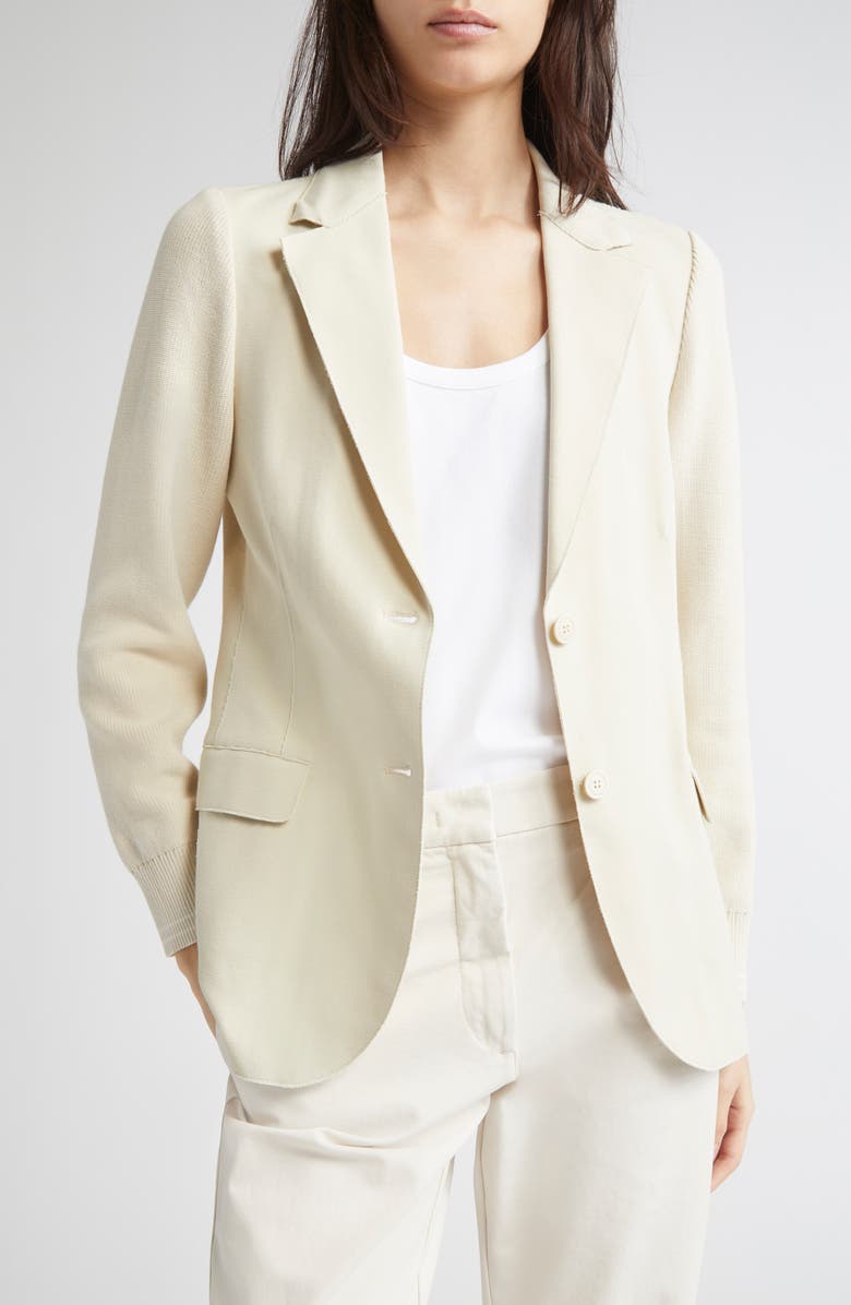 Eleventy Cotton Blend Blazer with Hooded Bib, Alternate, color,