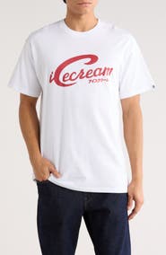ICECREAM Script Graphic T-Shirt