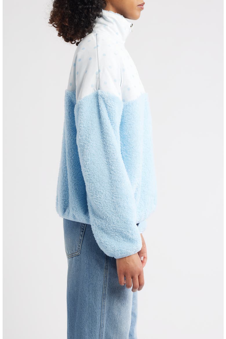 Sprinkle Aria Half Zip Fleece Pullover, Alternate, color, ICE BLUE