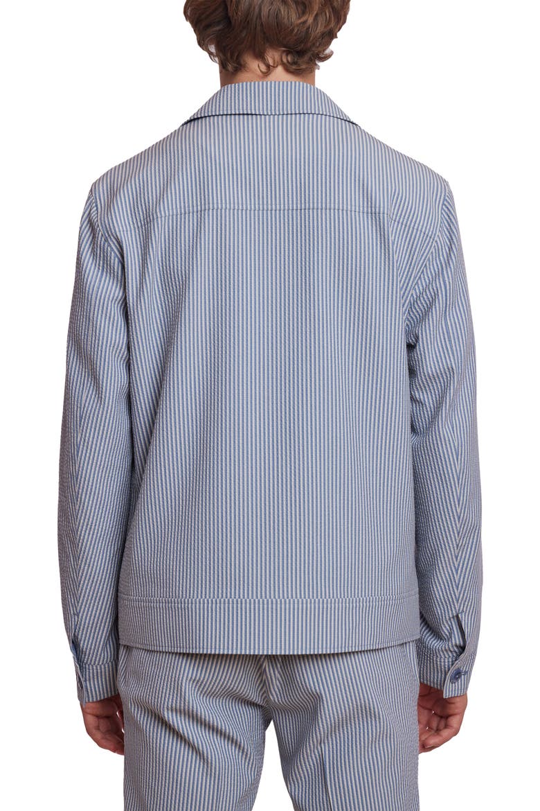 Milo Stripe Seersucker Shirt Jacket, Alternate, color, BLUE GREY CREAM SEERSUCKER