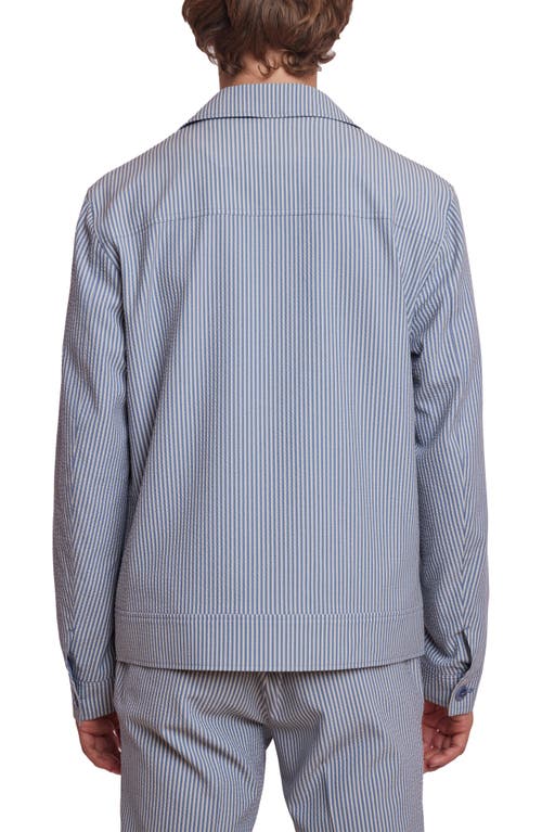 Paisley & Gray Milo Stripe Seersucker Shirt Jacket